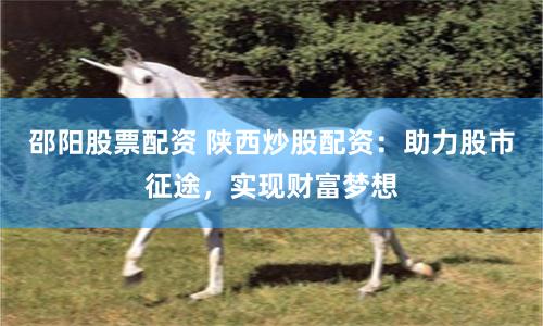 邵阳股票配资 陕西炒股配资：助力股市征途，实现财富梦想