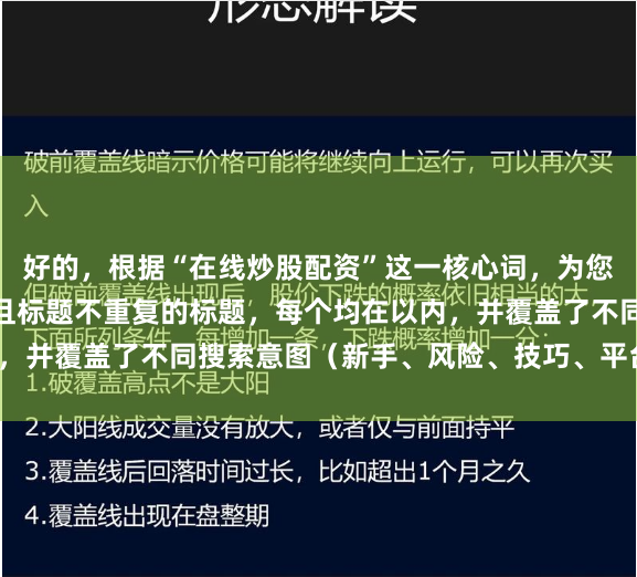 好的,根据“在线炒股配资”这一核心词,为您构思了适合SEO收录且标题不重复的标题,每个均在以内,并覆盖了不同搜索意图(新手、风险、技巧、平台选择等)。